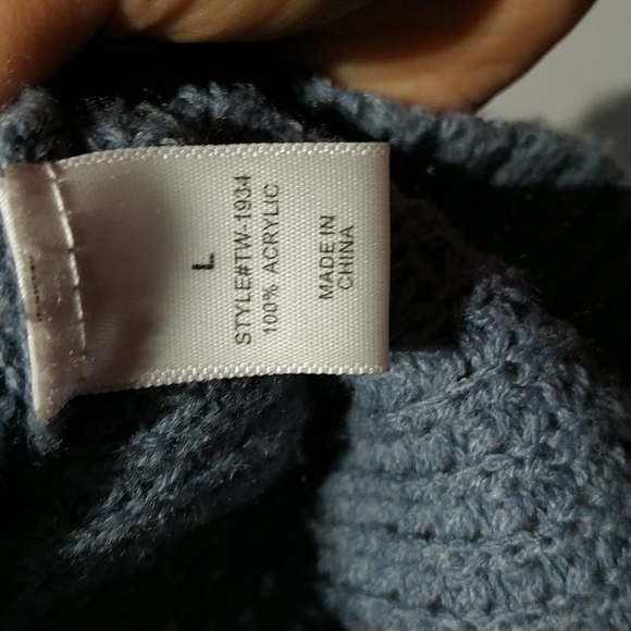 Zenana premium Round-neck Waffle sweater size:L - Picture 7 of 7